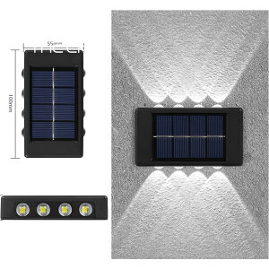 �\�[���[ ���C�g ���O LED �E�H�[�����C�g �㉺�Ǝ� ������� IP65 �h�� �K�[�f�����C�g ���ÃZ���T�[ �����_�� �ȒP�ݒu ���֓� �h�Ƒ΍� �\�D�� �d�C��[�� �G�N�X�e���A 10LED