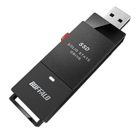 【中古】バッファロー SSD-PUT1.0U3-BKC [USB3.2 ポータブルSSD 1.0TB スティック型]