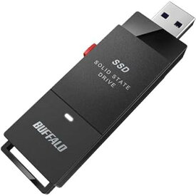 【中古】バッファロー SSD-PUT1.0U3BC/D [外付けSSD ポータブル USB3.2 Gen1 スティック型 TV録画対応 1.0TB ブラック]