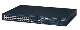【中古】BUFFALO レイヤー2 Giga対応 インテリジェント PoE スイッチ 24ポートモデル BS-POE-2124GMR