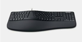 【中古】マイクロソフト エルゴノミック キーボード for Business (簡易パッケージ) LXN-00018 : 有線 快適操作 防滴仕様 クッション付きパームレスト US