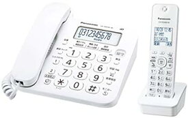 【中古】［非常に良い］パナソニック コードレス電話機(子機1台付き) VE-GD26DL-W