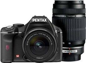 【中古】PENTAX デジタル一眼レフカメラ K-x ダブルズームキットブラック