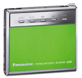 【中古】Panasonic ドッキンスタイルMD SJ-MJ55-G ポータブルMDプレーヤー (グリーン)
