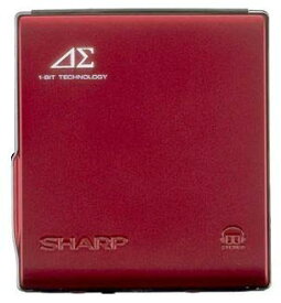 【中古】SHARP アウビィ MD-DS70-R 1ビットポータブルMDプレーヤー（レッド）