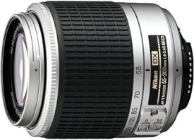 【中古】Nikon AF-S DX ズームニッコール ED 55-200mm F4-5.6G シルバー デジタル一眼レフ用