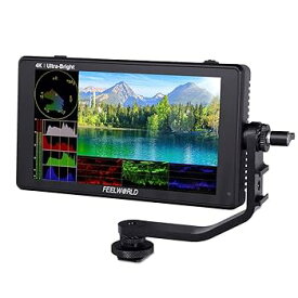 【中古】FEELWORLD LUT6S 6インチ 超高輝度 2600nits HDR / 3D LUT タッチスクリーンデジタル一眼レフカメラフィールドモニター、波形ベクトルスコープヒ