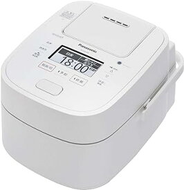 【中古】パナソニック 炊飯器 5.5合 スチーム&可変圧力IH式 Wおどり炊き ホワイト SR-VSX109-W