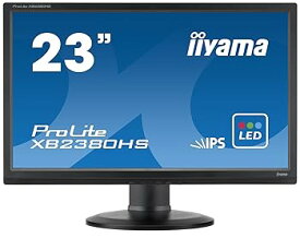 【中古】iiyama 昇降・ピボット機能対応 IPS方式パネル+ホワイトLEDバックライトを搭載 23型ワイド液晶ディスプレイ ProLite XB2380HS