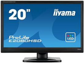 【中古】iiyama ホワイトLEDバックライト搭載 20型ワイド液晶ディスプレイ ProLite E2080HSD