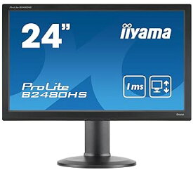 【中古】iiyama 昇降・ピボット機能対応 + ホワイトLEDバックライト搭載 23.6型ワイド液晶ディスプレイ ProLite B2480HS-B2