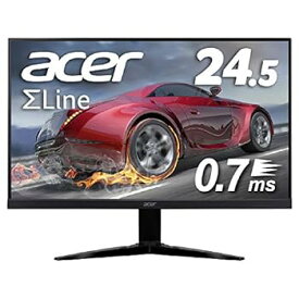 【中古】Acer ゲーミングモニター SigmaLine 24.5インチ KG251QGbmiix 0.7ms(GTG) 75Hz TN FPS向き フルHD FreeSync フレームレス HDMIx2 スピーカー内蔵