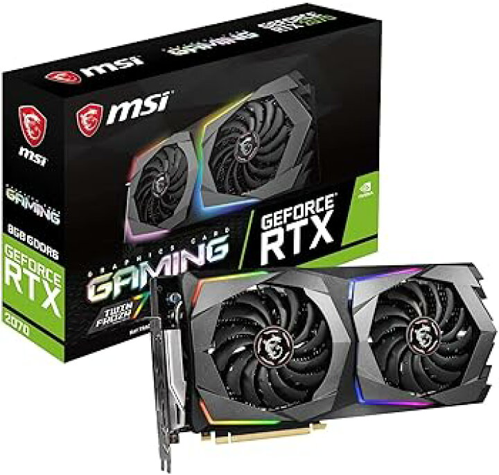 楽天市場】【中古】MSI GeForce RTX 2070 GAMING 8G グラフィックス 