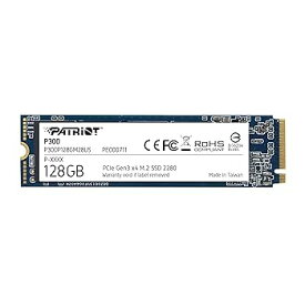 【中古】Patriot P300 M.2 PCIe Gen 3 x4 128GB SSD リード1,600MB/s ライト600MB/s ノートパソコン、デスクトップ用 低消費電力SSD P300P128GM28US