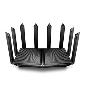 【中古】TP-Link WiFi ルーター tri_band WiFi6 PS5 対応 無線LAN 11ax AX6600 4804 Mbps (5 GHz) + 1201 Mbps (5 GHz) + 574 Mbps (2.4 GHz) OneMesh対
