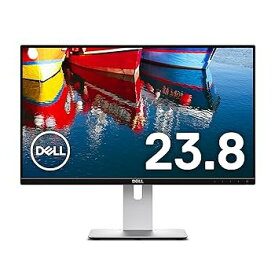 【中古】Dell ディスプレイ モニター U2417HWi/23.8 インチ/IPS/8ms/WiFi Direct,Miracast,HDMI/sRGB 96%/USBハブ/フレームレス