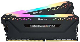 【中古】CORSAIR Vengeance RGB PRO 32GB (2x16GB) DDR4 3600 (PC4-28800) C14 AMD 最適化メモリ - ブラック