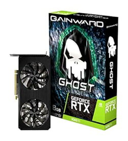 【中古】GAINWARD GeForce RTX 3060Ti GHOST 8G V1 LHR グラフィックスボード NE6306T019P2-190AB-G-V1 VD7762