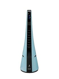 【中古】SHARP プラズマクラスター搭載 スリムイオンファン ブルー系 PF-HTC1-A