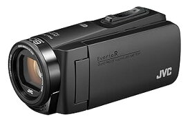 【中古】JVCケンウッド JVCKENWOOD ビデオカメラ Everio R 防水 防塵 Wi-Fi 64GB内蔵メモリー マットブラック GZ-RX680-B