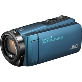 【中古】JVCケンウッド JVCKENWOOD ビデオカメラ Everio R 防水 防塵 32GB内蔵メモリー ネイビーブルー GZ-R480-A