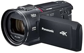 【中古】パナソニック(Panasonic) 4K デジタルビデオカメラ 内蔵メモリー64GB 5軸ハイブリッド手振れ補正 光学24倍ズーム ブラック HC-VX2MS-K