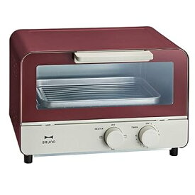 【中古】BRUNO ブルーノ オーブントースター 2枚焼き おしゃれ 北欧 トースター BOE052 (レッド)