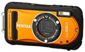 【中古】PENTAX 防水デジタルカメラ Optio W90 シャイニーオレンジ OPTIOW90SO