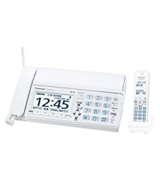 【中古】［非常に良い］パナソニック デジタルコードレスFAX 子機1台付き 迷惑ブロックサービス対応 ホワイト KX-PD625DL-W