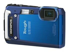 【中古】OLYMPUS デジタルカメラ TG-820 ブルー 10m防水 2m耐落下衝撃 -10℃耐低温 耐荷重100kg 1200万画素 裏面照射型CMOS 光学5倍ズーム DUAL IS ハイ