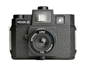 【中古】HOLGA 120GCFN プラスチックミディアムフォーマットカメラ フラッシュとガラスレンズ内蔵 ブラック(296120)