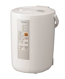 【中古】象印 加湿器 木造:8畳/プレハブ洋室:13畳 スチーム式 フィルター不要 ホワイト EE-RM50-WA