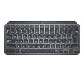 【中古】ロジクール MX KEYS mini KX700GR ミニマリスト ワイヤレス イルミネイテッド キーボード グラファイト 充電式 bluetooth Logi Bolt Unifying非