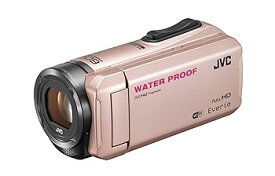 【中古】JVC KENWOOD JVC ビデオカメラ EVERIO 防水 防塵 内蔵メモリー64GB ピンクゴールド GZ-RX500-N