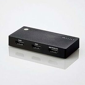 【中古】エレコム HDMI切替器 2入力1出力 ケーブルなしモデル ブラック