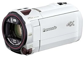 【中古】パナソニック 4K ビデオカメラ VZX992M 64GB 光学20倍ズーム ピュアホワイト HC-VZX992M-W