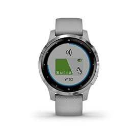 【中古】GARMIN vivoactive 4S Powder Gray/Silver 010-02172-07