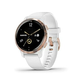 【中古】［非常に良い］GARMIN(ガーミン) スマートウォッチ GPS Venu 2S White/Rose Gold【日本正規品】 010-02429-63 小