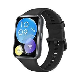 【中古】［非常に良い］HUAWEI WATCH FIT2 スマートウォッチ 心拍計 ミッドナイトブラック【日本正規代理店品】