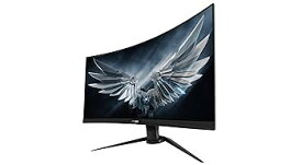 【中古 非常に良い】Gigabyte Aorus 27" CV27F Curved Gaming Monitor