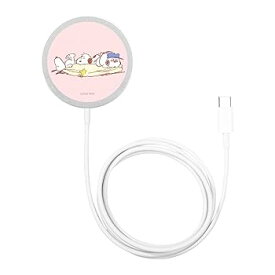 【中古】［非常に良い］グルマンディーズ ピーナッツ スヌーピー MagSafe 対応 ワイヤレスチャージャー みんな SNGG-112C