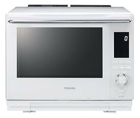 【中古】［非常に良い］TOSHIBA(東芝) スチームオーブンレンジ 石窯ドーム 30L ER-YD3000(W) グランホワイト 2段調理 300℃ おまかせ焼き フラットテーブル 電子レンジ