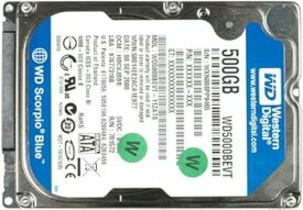 【中古】Western Digital WD WD5000BEVT HDD SATA/300 500GB 2.5 5400RPM 蠍座
