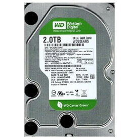 【中古】WD20EARS Western Digital HDD 2TB Sata3.0 Caviar Green デスクトップストレージ