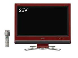 【中古】SHARP 26V型 ハイビジョン 液晶テレビ レッド AQUOS LC-26D30-R