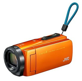 【中古】JVCKENWOOD JVC ビデオカメラ Everio R 防水 防塵 Wi-Fi 64GB サンライズオレンジ GZ-RX670-D