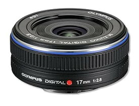 【中古】OLYMPUS パンケーキレンズ M.ZUIKO DIGITAL 17mm F2.8 ブラック