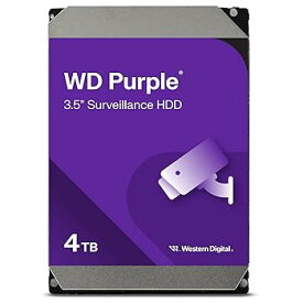 【中古】Western Digital HDD 4TB WD Purple 監視システム 3.5インチ 内蔵HDD WD40PURZ