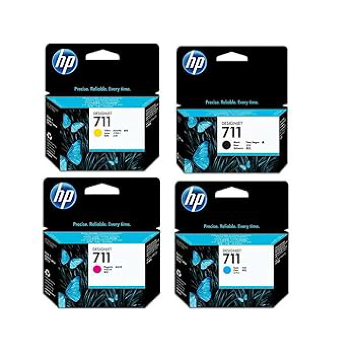 楽天市場】【中古】HP 711 インクセット - ブラック、シアン、マゼンタ 