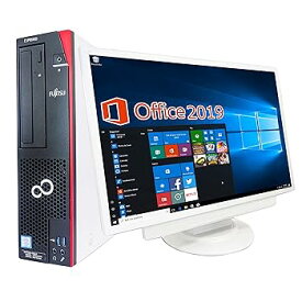 【中古】【超大画面22型液晶セット】【Microsoft Office 2019搭載】【Win 10搭載】 富士通 D586/第六世代Core i5-6500 3.2GHz メモリー:8GB HDD:1TB/DVD/